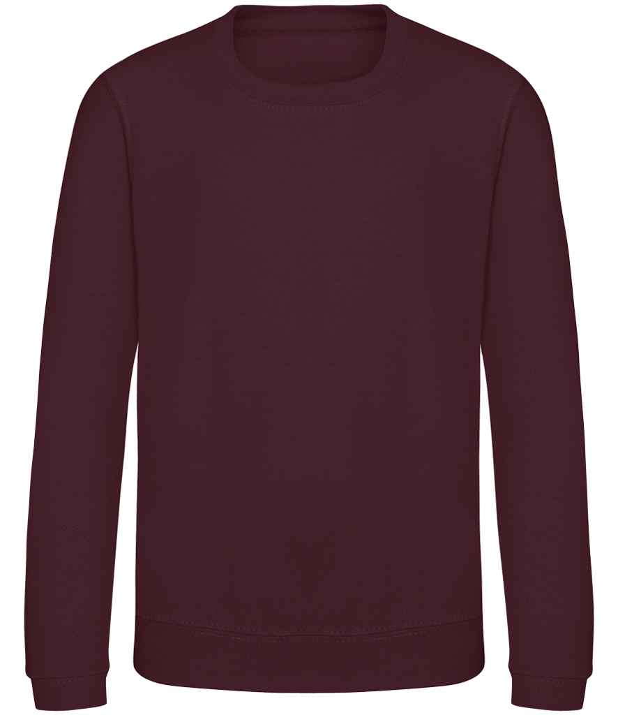 Just Hoods AWDis Kids Sweatshirt Burgundy