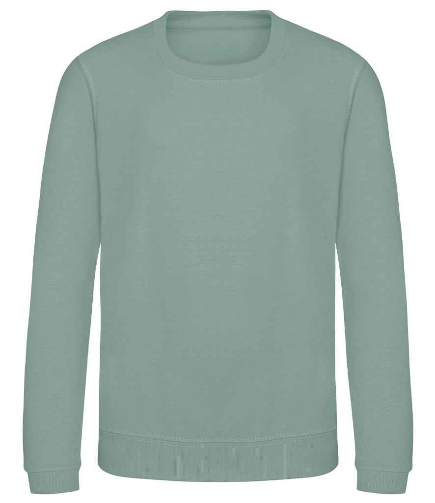 Just Hoods AWDis Kids Sweatshirt Dusty Green