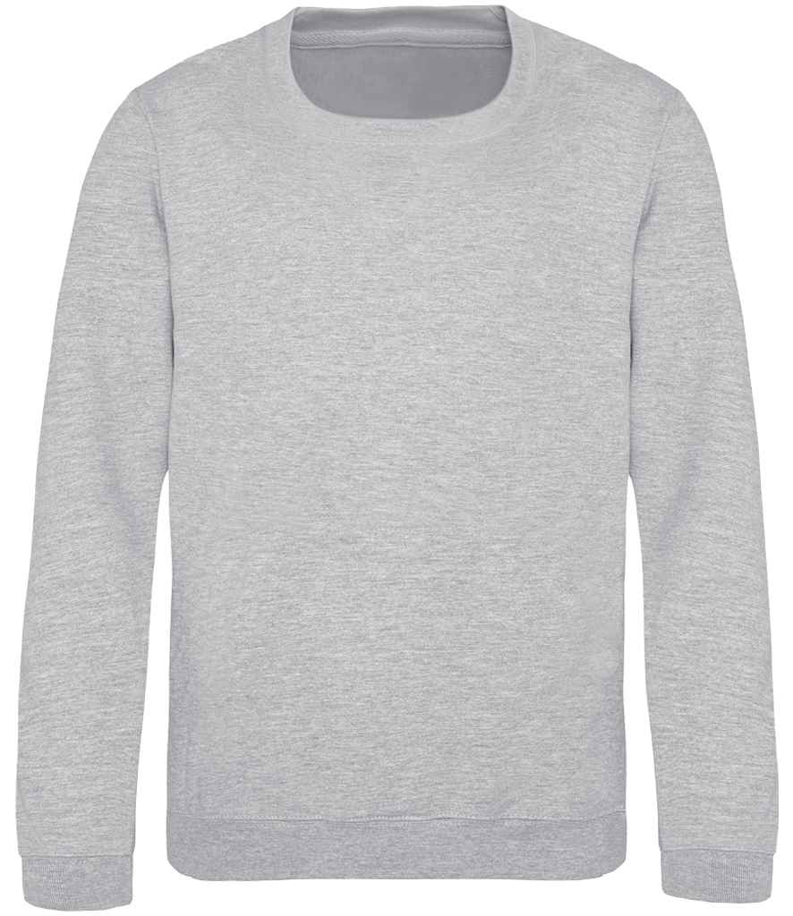Just Hoods AWDis Kids Sweatshirt Heather Grey