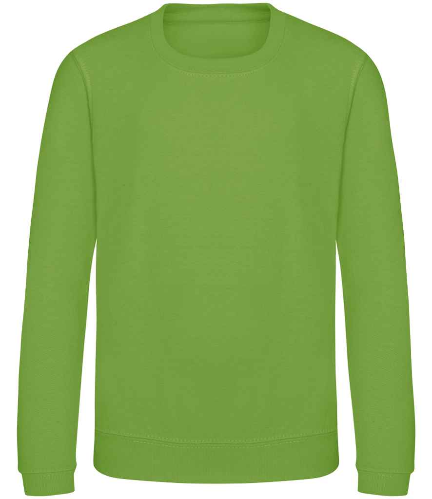 Just Hoods AWDis Kids Sweatshirt Lime Green