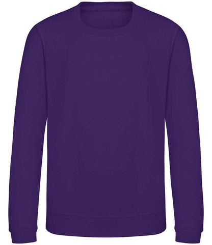 Just Hoods AWDis Kids Sweatshirt Purple