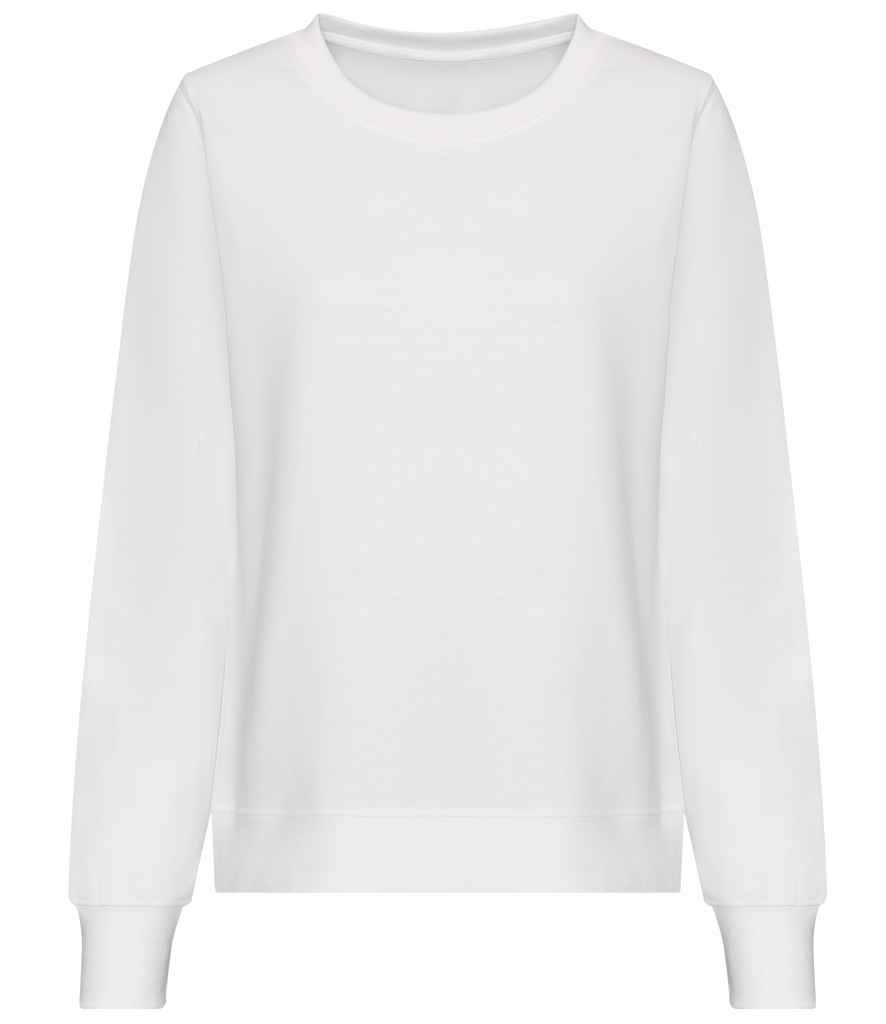 Just Hoods AWDis Ladies Sweatshirt Arctic White