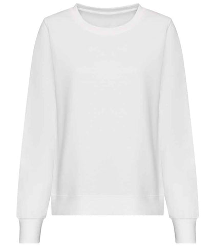 Just Hoods AWDis Ladies Sweatshirt Arctic White