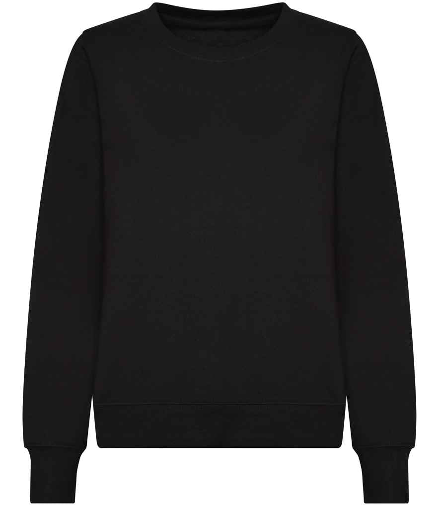 Just Hoods AWDis Ladies Sweatshirt Deep Black