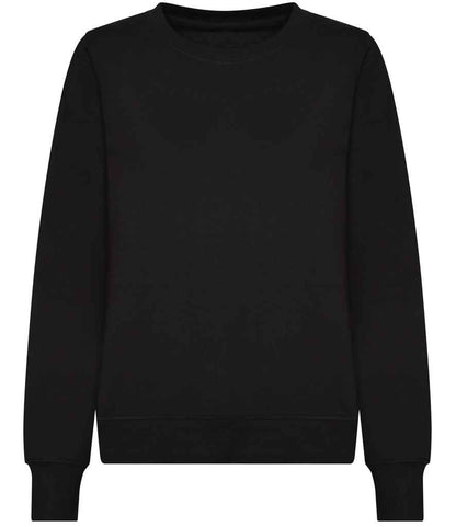 Just Hoods AWDis Ladies Sweatshirt Deep Black