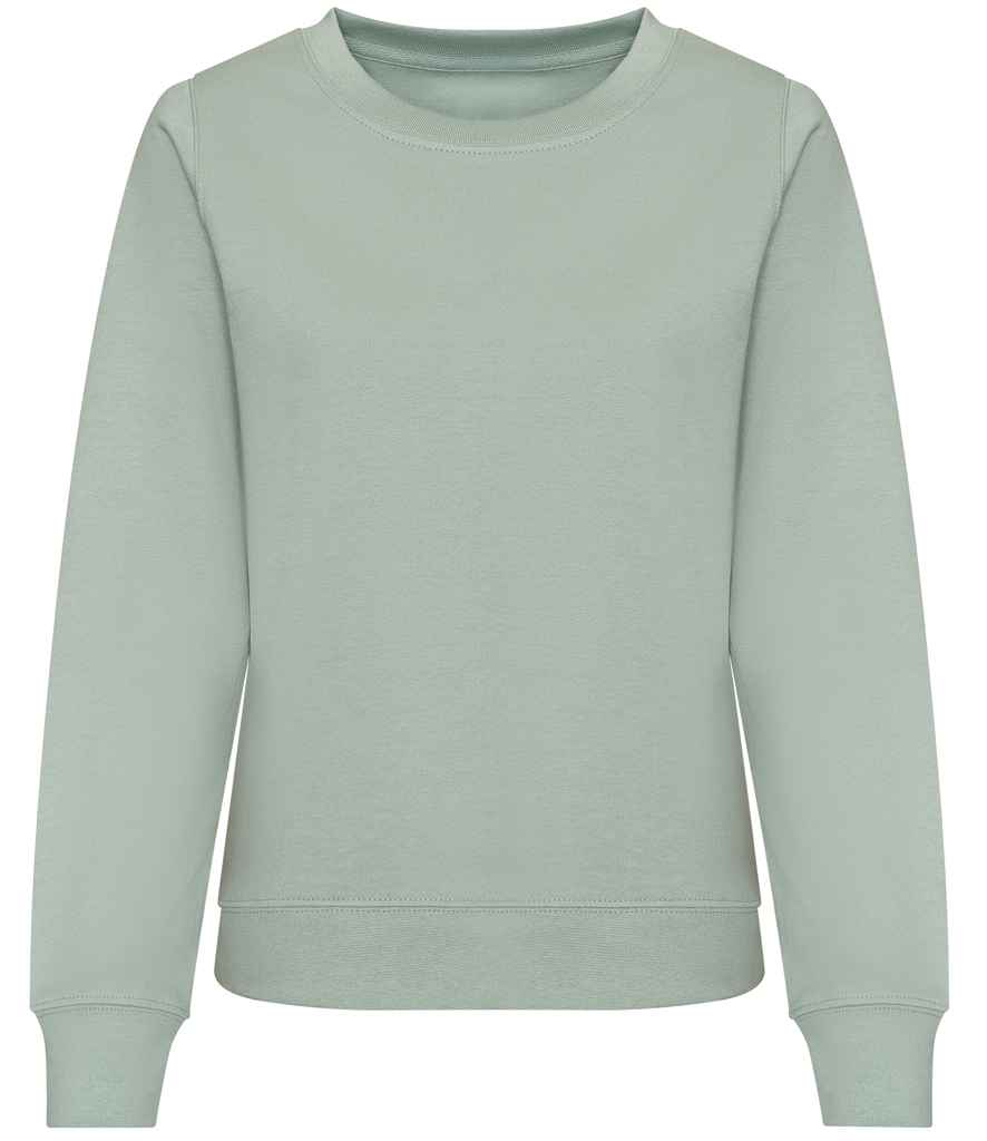Just Hoods AWDis Ladies Sweatshirt Dusty Green