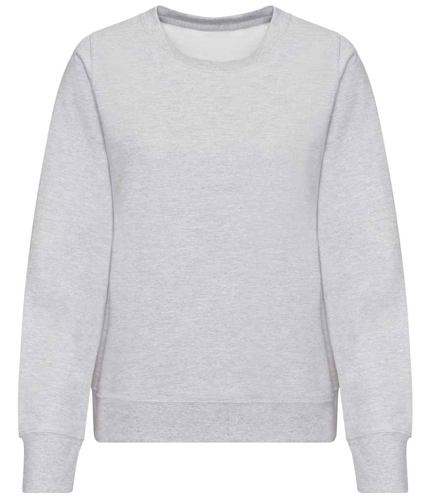 Just Hoods AWDis Ladies Sweatshirt Heather Grey