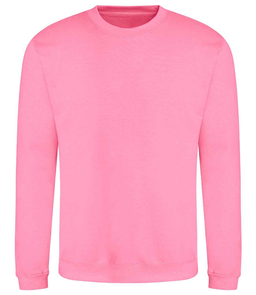 Just Hoods AWDis Sweatshirt Candyfloss Pink