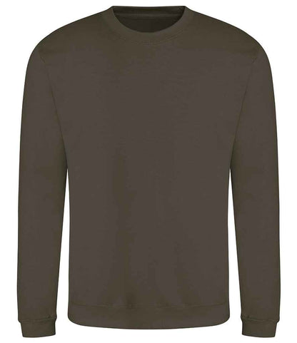 Just Hoods AWDis Sweatshirt Olive Green