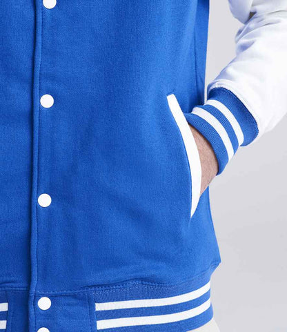 AWDis Varsity Jacket - model image