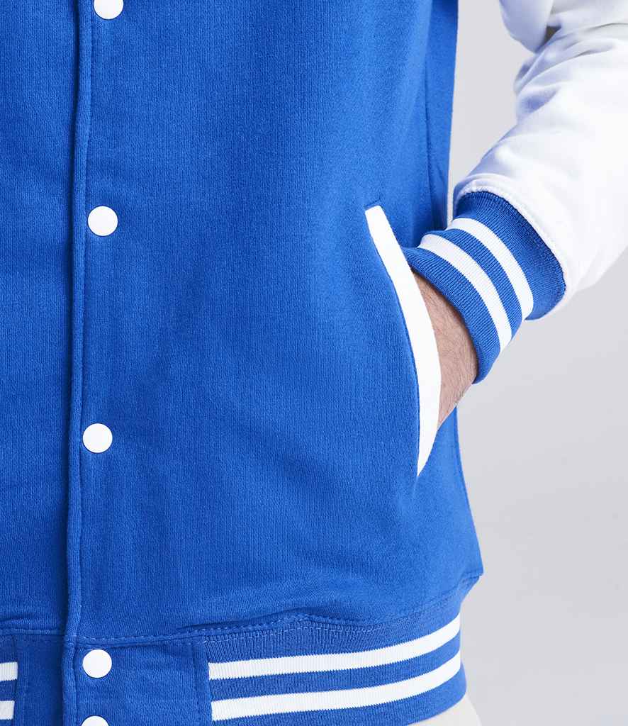 AWDis Varsity Jacket - model image