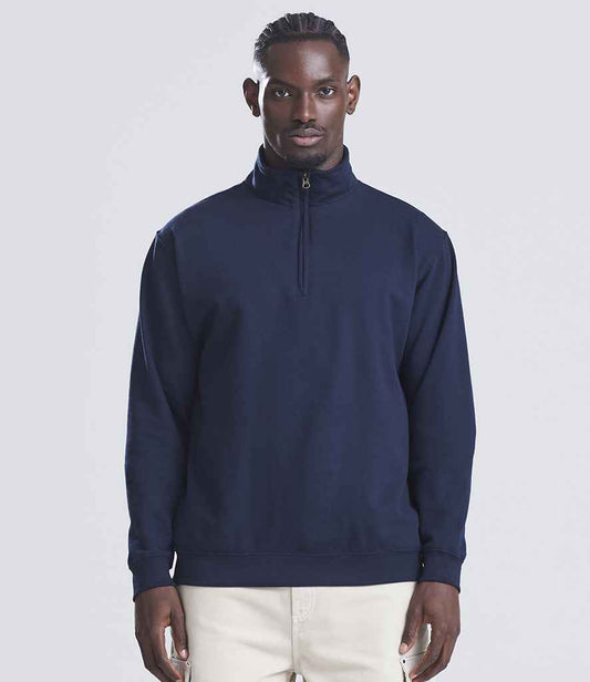 Just Hoods AWDis Sophomore Zip Neck Sweatshirt