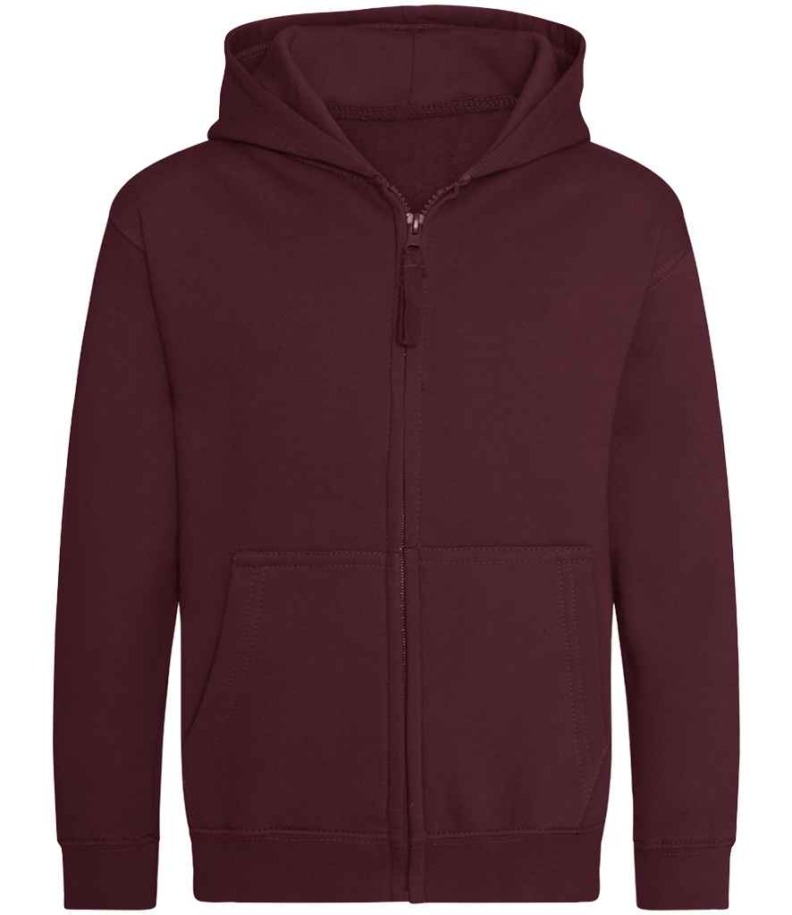 Just Hoods AWDis Kids Zoodie Burgundy