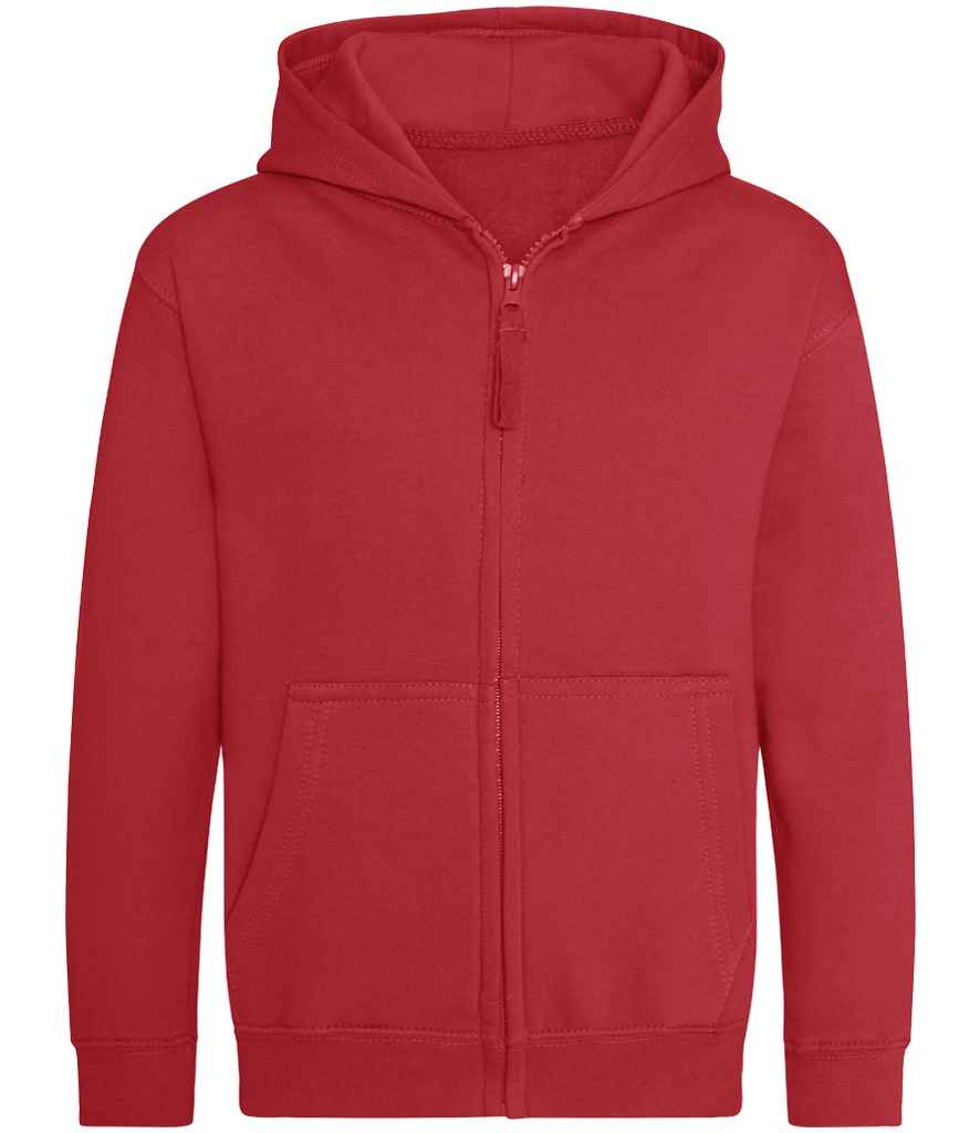 Just Hoods AWDis Kids Zoodie Fire Red