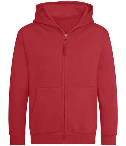 Just Hoods AWDis Kids Zoodie Fire Red