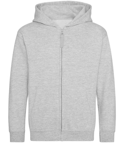 Just Hoods AWDis Kids Zoodie Heather Grey