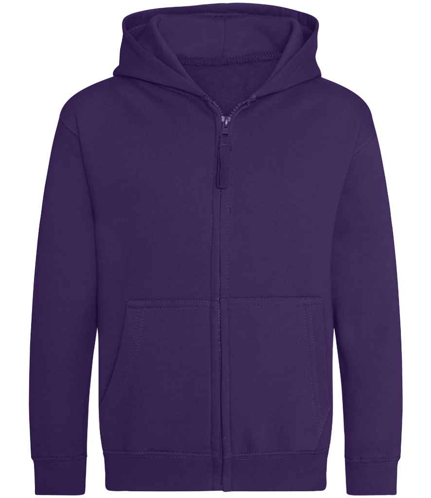 Just Hoods AWDis Kids Zoodie Purple