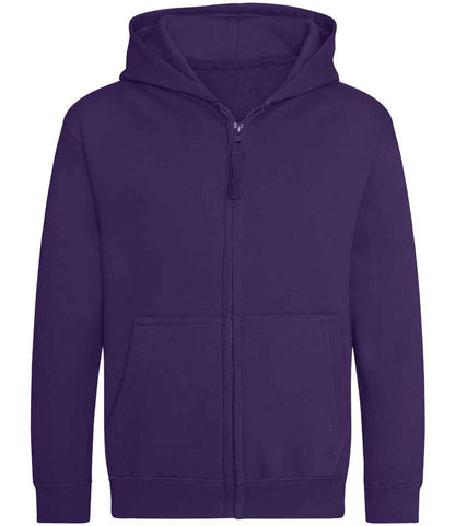 Just Hoods AWDis Kids Zoodie Purple