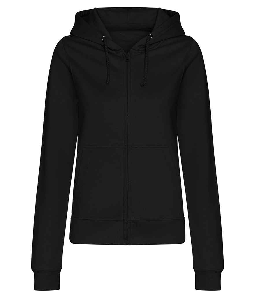 Just Hoods AWDis Ladies College Zoodie Deep Black