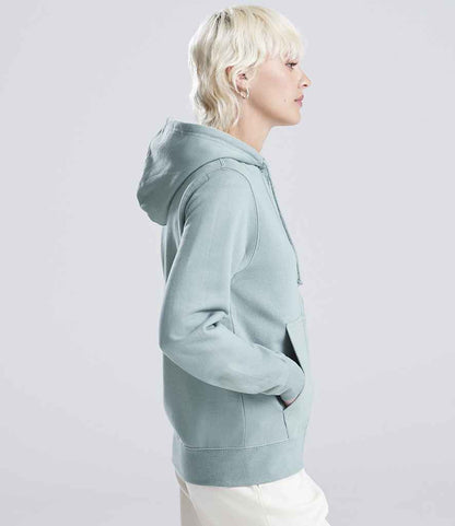 Just Hoods AWDis Ladies College Zoodie Dusty Green