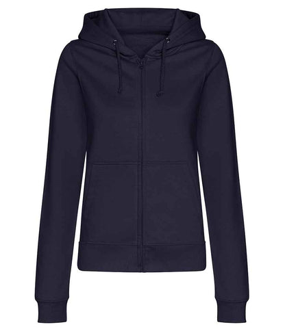 Just Hoods AWDis Ladies College Zoodie New French Navy