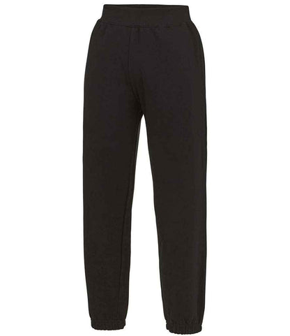 AWDis Kids Cuffed Jog Pants in Jet Black