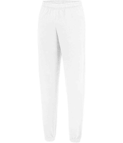 AWDis College Cuffed Jog Pants in Arctic White