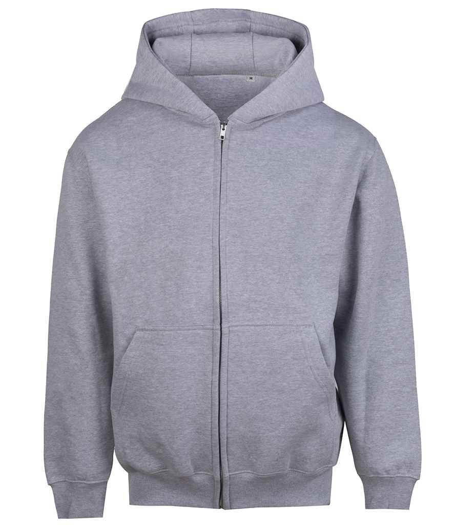 Just Hoods AWDis Vision Heavyweight Zoodie Heather Grey