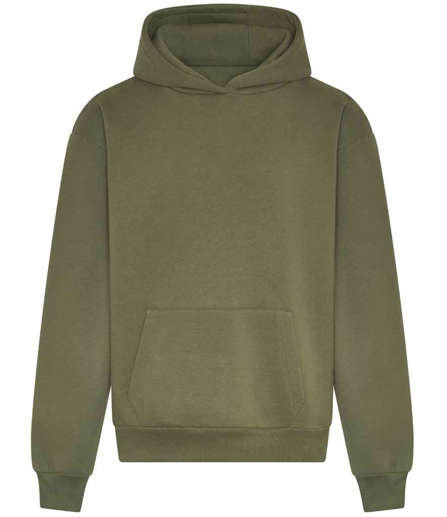 Just Hoods AWDis Signature Heavyweight Hoodie Earthy Green