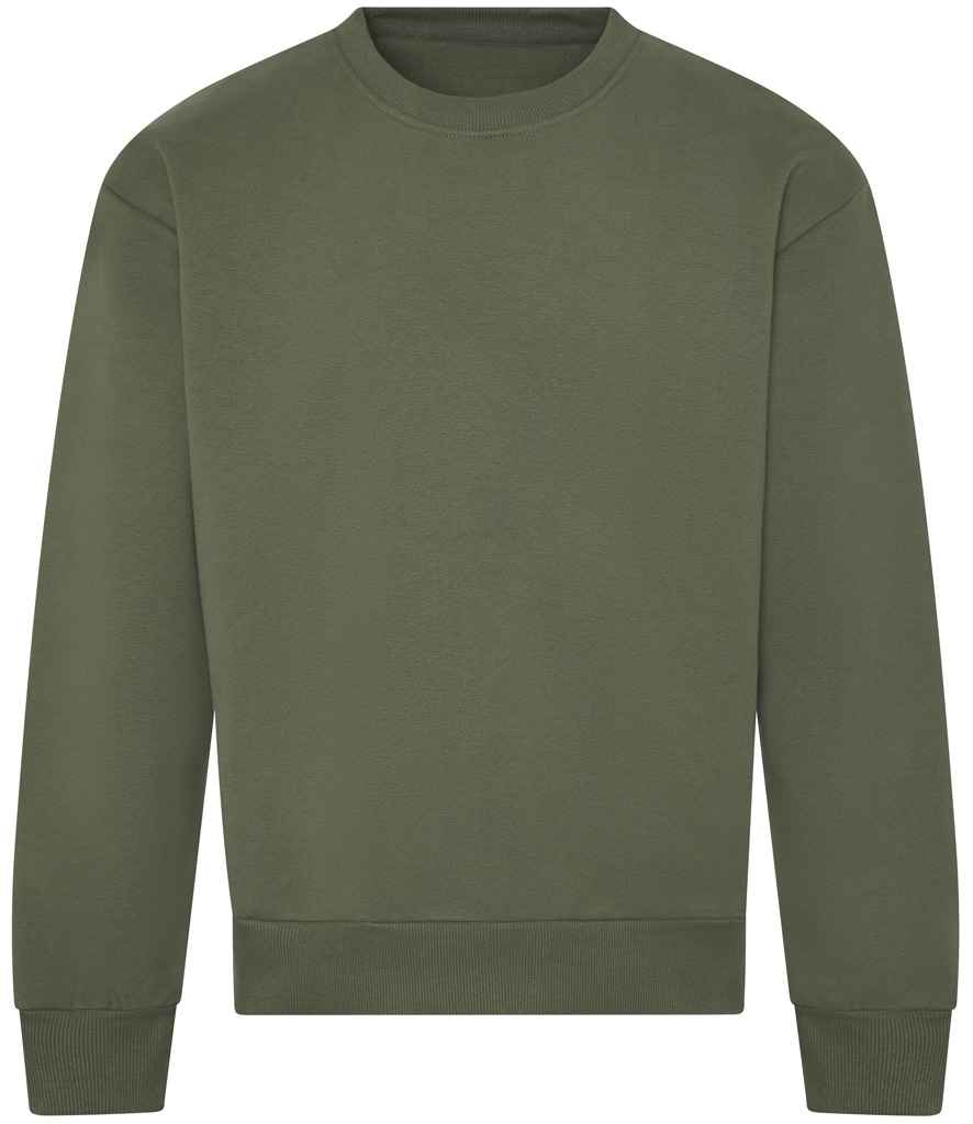 Just Hoods AWDis Signature Heavyweight Sweatshirt Earthy Green