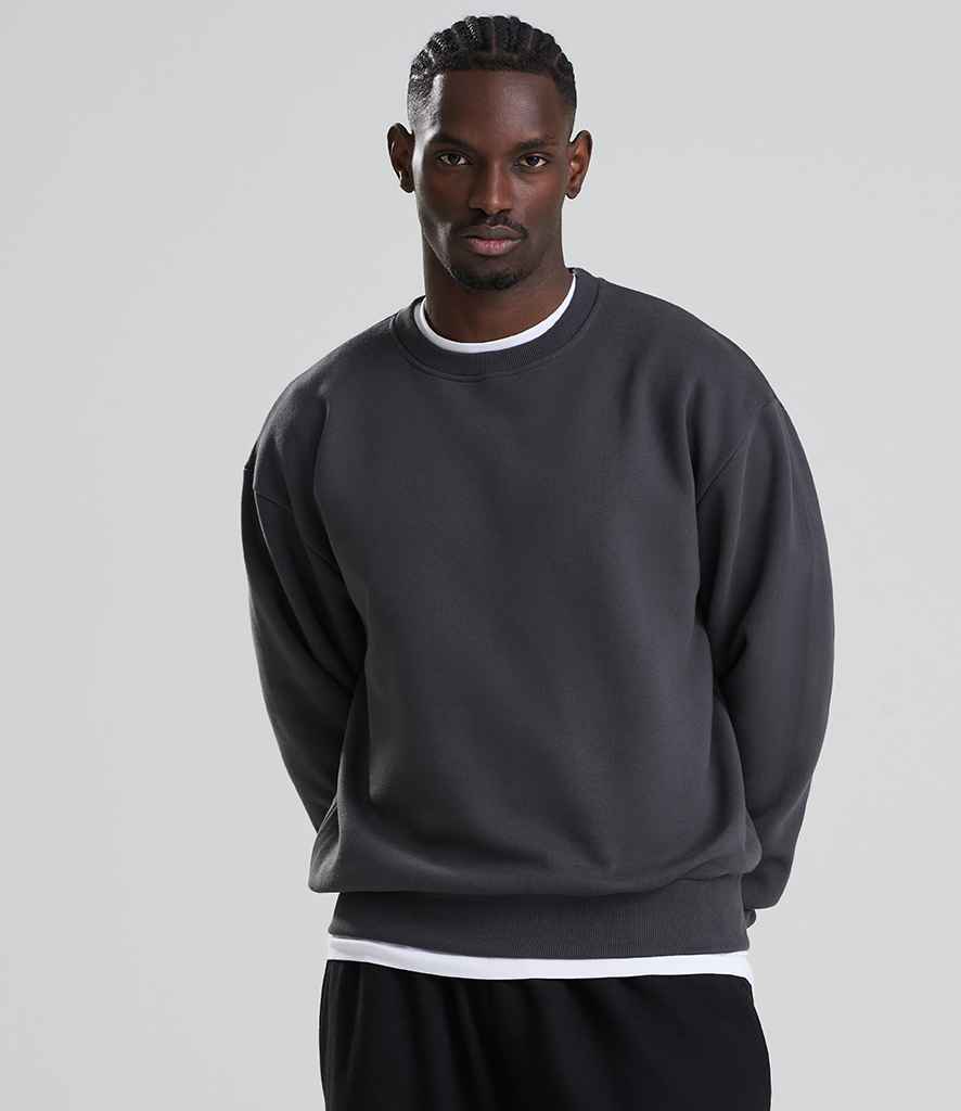 Just Hoods AWDis Signature Heavyweight Sweatshirt Solid Charcoal
