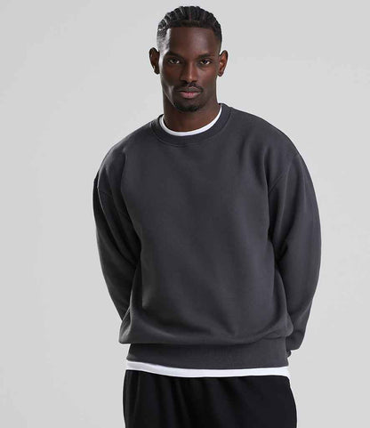 Just Hoods AWDis Signature Heavyweight Sweatshirt Solid Charcoal