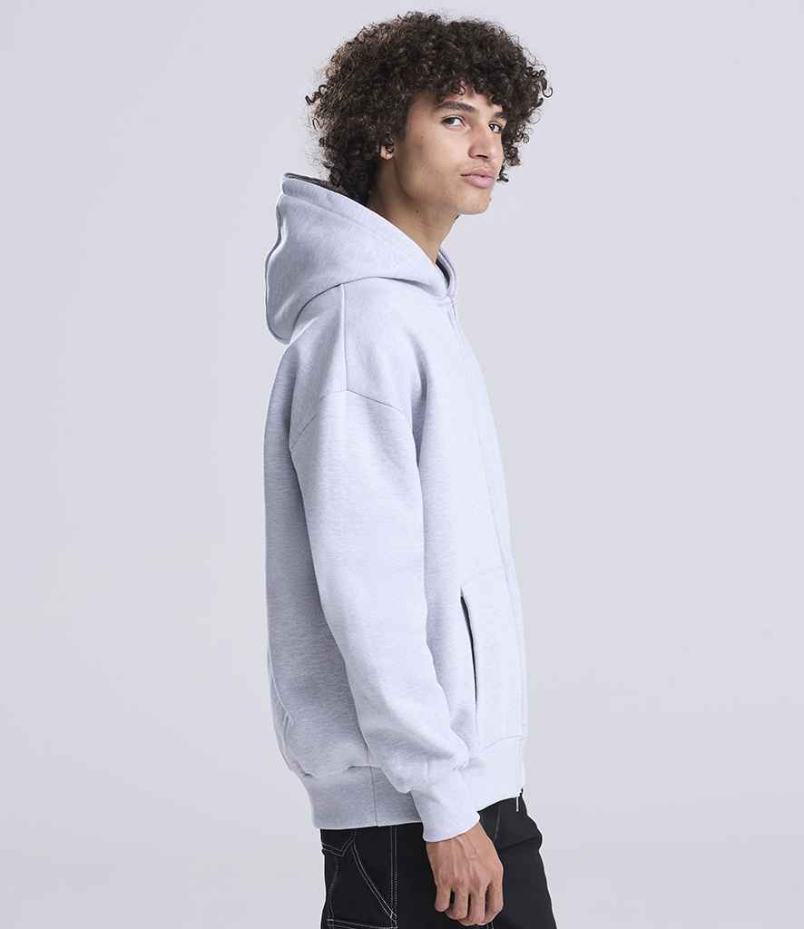Just Hoods AWDis Signature Heavyweight Zoodie Heather Grey