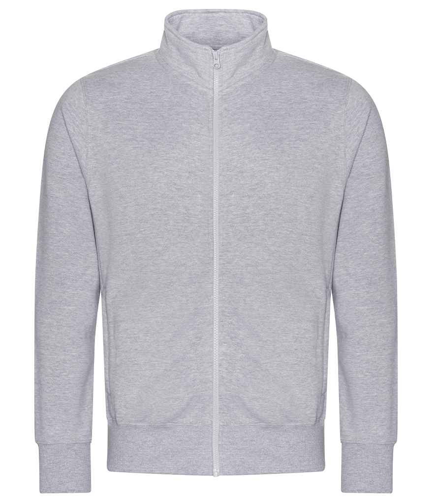 Just Hoods AWDis Campus Full Zip Sweatshirt Heather Grey