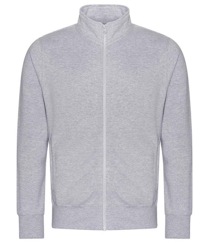 Just Hoods AWDis Campus Full Zip Sweatshirt Heather Grey