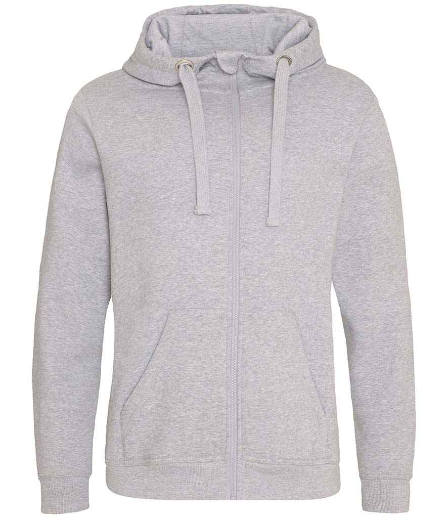 Just Hoods AWDis Graduate Heavyweight Zoodie Heather Grey
