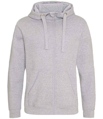 Just Hoods AWDis Graduate Heavyweight Zoodie Heather Grey