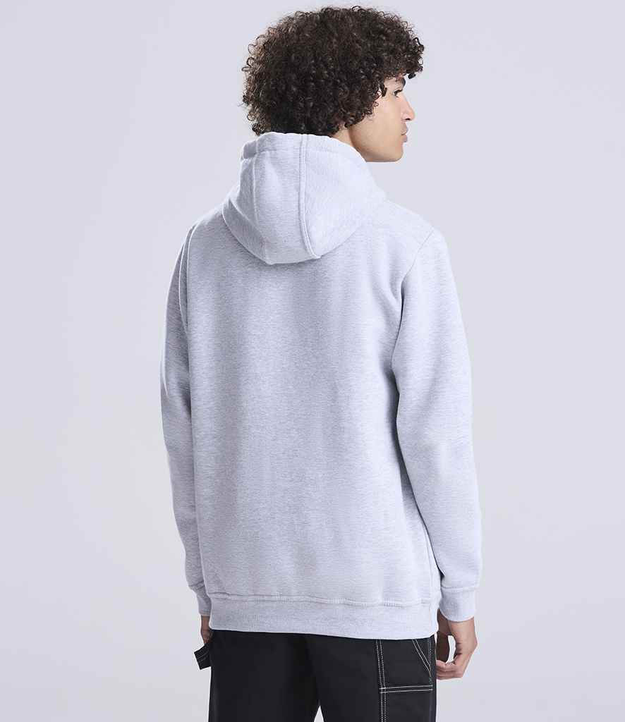 Just Hoods AWDis Graduate Heavyweight Zoodie Heather Grey