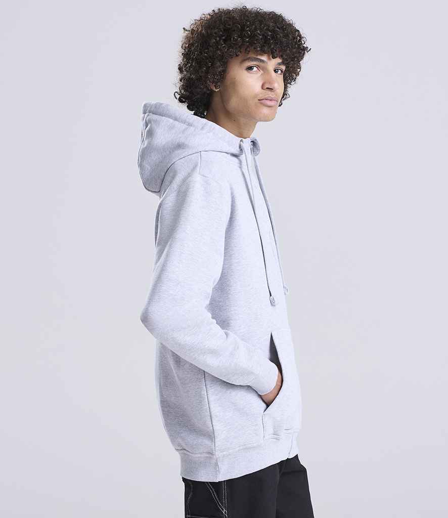 Just Hoods AWDis Graduate Heavyweight Zoodie Heather Grey
