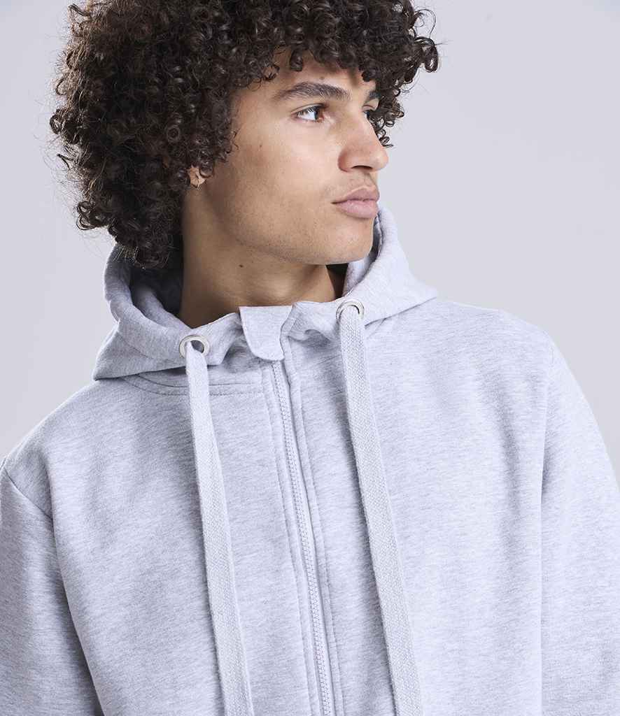 Just Hoods AWDis Graduate Heavyweight Zoodie Heather Grey