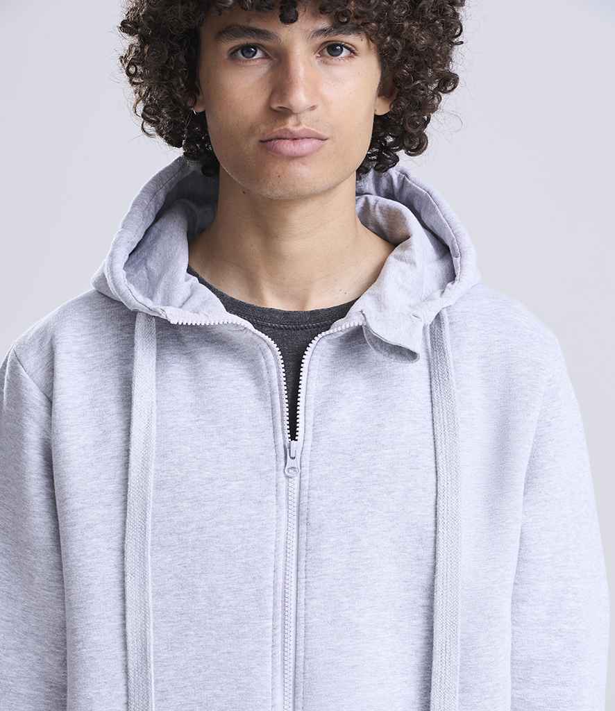 Just Hoods AWDis Graduate Heavyweight Zoodie Heather Grey
