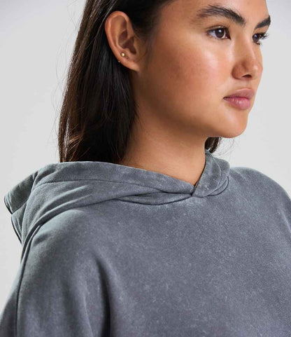 Just Hoods AWDis Vintage Washed Hoodie Washed Grey