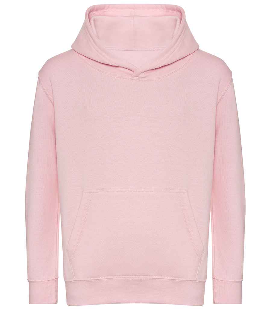 Just Hoods AWDis Kids Organic Hoodie Baby Pink