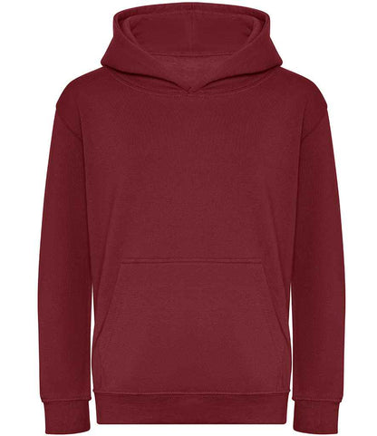 Just Hoods AWDis Kids Organic Hoodie Burgundy