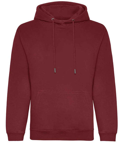 Just Hoods AWDis Organic Hoodie Burgundy