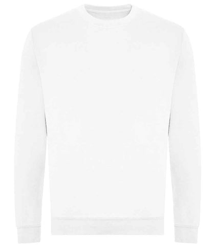 Just Hoods AWDis Unisex Organic Sweatshirt Arctic White
