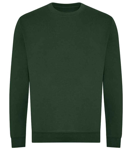 Just Hoods AWDis Unisex Organic Sweatshirt Bottle Green