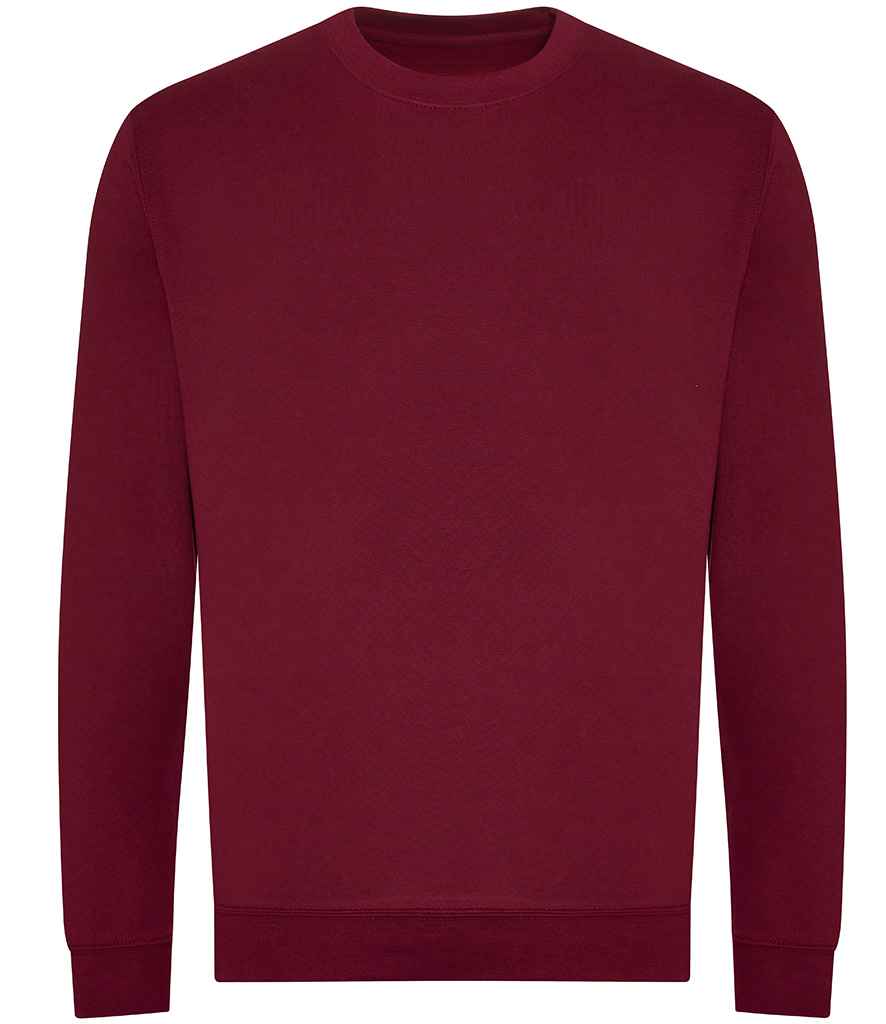 Just Hoods AWDis Unisex Organic Sweatshirt Burgundy
