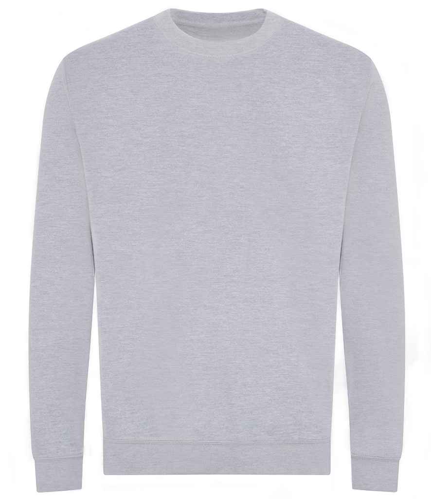 Just Hoods AWDis Unisex Organic Sweatshirt Heather Grey