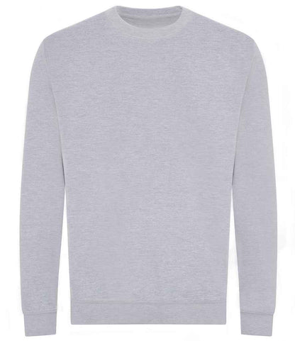 Just Hoods AWDis Unisex Organic Sweatshirt Heather Grey